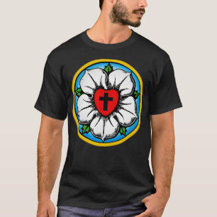 T-shirt Rose luthérien du coeur