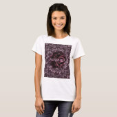 T-shirt Rose Mandala  (Devant entier)