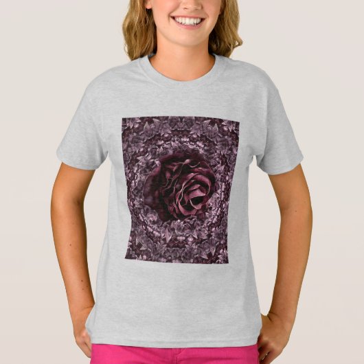 T-shirt Rose Mandala (Devant)