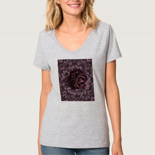 T-shirt Rose Mandala  (Devant)