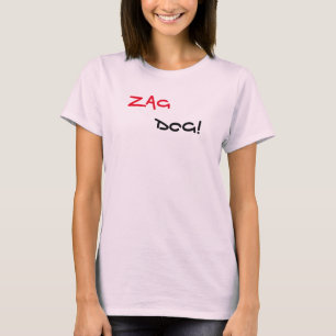 T-Shirt Rose Marque Zag Dog