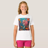 T-shirt rose mignon (Devant entier)
