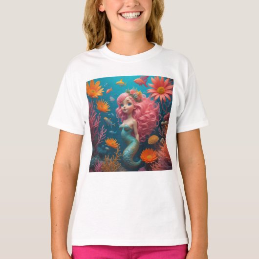 T-shirt rose mignon (Devant)