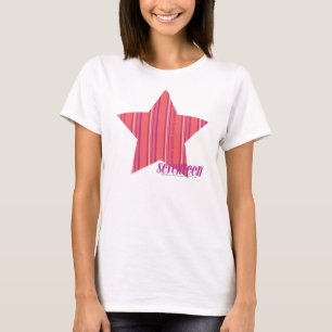 T-shirt Rose mince 4 de rayures