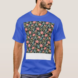 T-shirt Rose Motif Sans Faille Joli Boule Floral