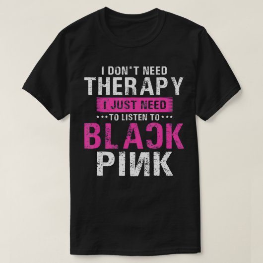 T-shirt Rose noir dans votre région KPop Kpop Corée Pop1 (Design devant)