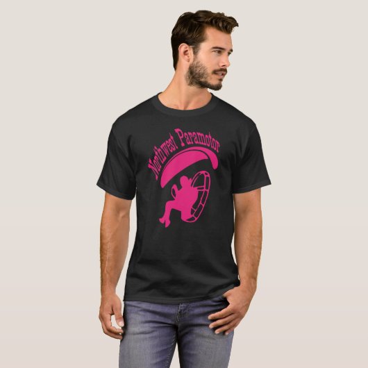 T-Shirt Rose Northwest Paramotor (Devant entier)
