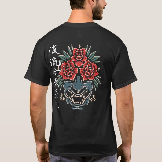 T-shirt Rose Oni Kanji (Dos)
