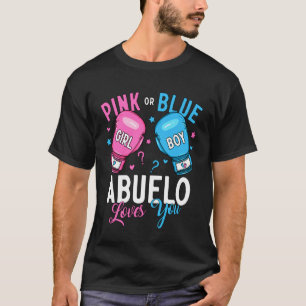 T-shirt Rose ou Bleu Abuelo Vous Aime Boxe Révélation de S