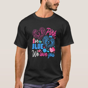 T-shirt Rose Ou Bleu Aimer Vous Sexe Révéler Mignonne Pare