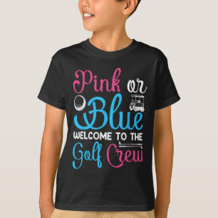 T-shirt Rose ou Bleu Bienvenue dans l'équipe de golf Révél