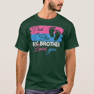 T-shirt Rose ou Bleu Big Brother vous aime Drôle Genre Re