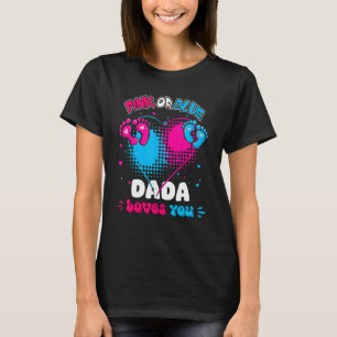 T-shirt Rose Ou Bleu Coeur Dada Aime Votre Douche Genre Re
