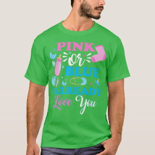 T-shirt Rose Ou Bleu Je T'Aime Déjà Fille Garçon Genre Re
