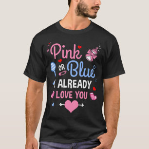 T-shirt Rose ou Bleu Je T'Aime Déjà Genre