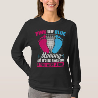 T-shirt Rose ou bleu maman mais génial Genre Reveillez ros