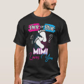 T-shirt Rose ou bleu Mimi vous aime Grossesse Genre Revea (Devant)