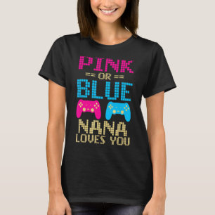 T-shirt Rose Ou Bleu Nana Vous Aime Famille Correspondant 