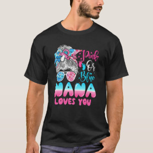 T-shirt Rose Ou Bleu Nana Vous Aime Genre Révéler Messy Bu