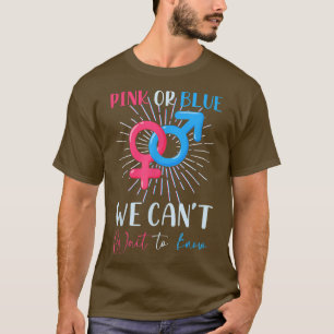T-shirt Rose Ou Bleu Nous Ne Pouvons Pas Attendre De Conna