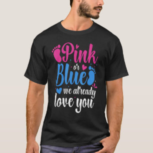 T-shirt Rose Ou Bleu Nous Vous Aimons Déjà Sexe Révéler