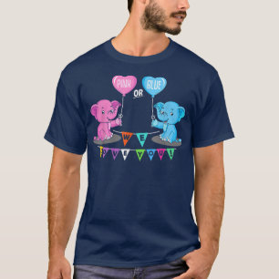 T-shirt Rose Ou Bleu Nous Vous Aimons Genre Bébé Révéler C