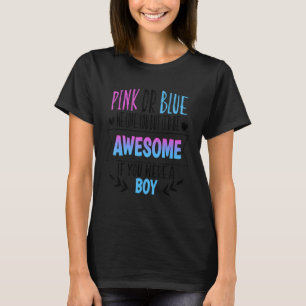 T-shirt Rose Ou Bleu Nous Vous Aimons Genre Révéler Équipe