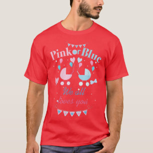 T-shirt Rose Ou Bleu Nous Vous Aimons Tous Sexe Reveal Par