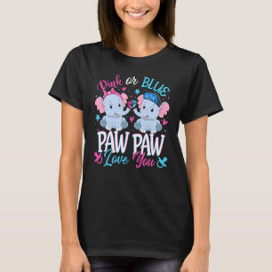 T-shirt Rose Ou Bleu Paw Paw Aime Vous Eléphants Bébé Gend