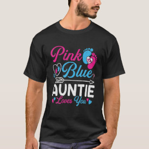 T-shirt Rose Ou Bleu Tante Vous Aime Bébé Amusant Genre Re