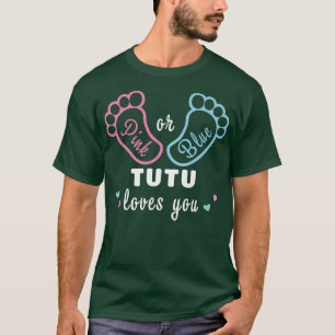T-shirt Rose Ou Bleu Tutu Vous Aime Révélation De Sexe