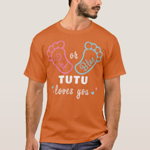 T-shirt Rose Ou Bleu Tutu Vous Aime Révélation De Sexe