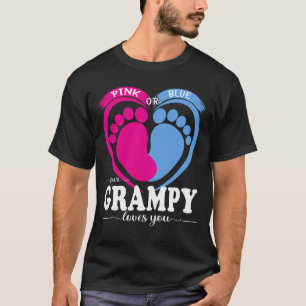 T-shirt Rose Ou Bleu Votre GRAMPY Vous Aime Révéler Le Sex