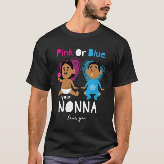 T-shirt Rose Ou Bleu Votre Vierge Vous Aime Révélation De  (Devant)
