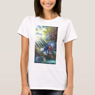 T-shirt ROSE OUBLIÉ combattant les chevaliers, l'argent et