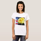 T-shirt Rose patriotique (Devant entier)