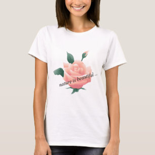 T-shirt Rose (Pêche) - Belle nature