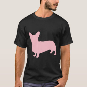 T-shirt Rose Pembroke Welsh Corgi Silhouette