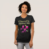 T-SHIRT ROSE POPULAIRE 50E ANNIVERSAIRE DIVA DESIGN (Devant entier)