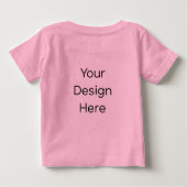 T-Shirt Rose pour Bébé (Dos)