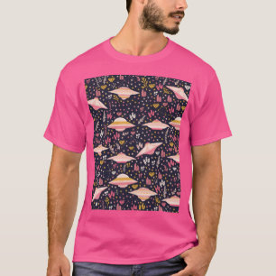 T-shirt Rose Pour Motif Avec Étoiles Et Cristaux