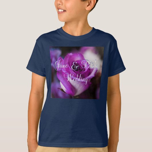 T-shirt Rose pourpre (Devant)