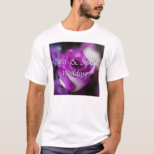T-shirt Rose pourpre (Devant)