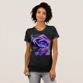T-shirt Rose pourpre (Devant entier)