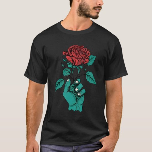 T-shirt Rose qui grandit en moi (Devant)