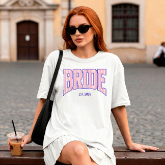 T-shirt Rose + Rayure Beige Bleu Marine BRIDE