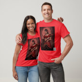 T-shirt Rose, Reine des Coeurs (Unisexe)