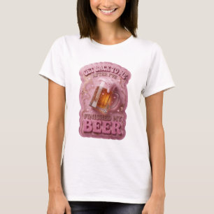 T-shirt Rose RETOURNEZ-VOUS VERS MOI APRÈS AVOIR FINI MA B