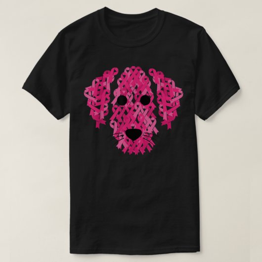 T-shirt Rose Ribbon Dog (Design devant)