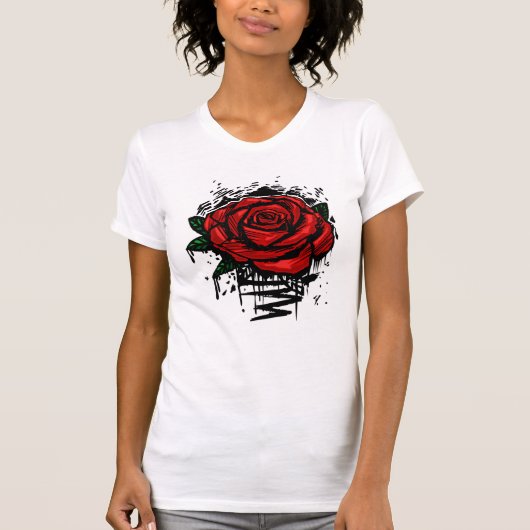 T-shirt Rose robuste (Devant)